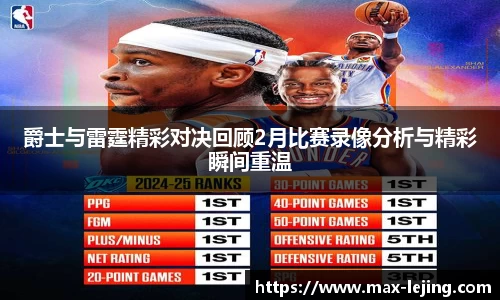 爵士与雷霆精彩对决回顾2月比赛录像分析与精彩瞬间重温